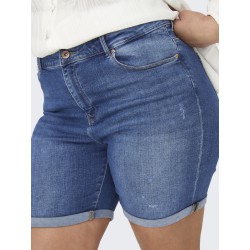 ONLY CARMAKOMA Laola Denim Shorts - Medium Blue Denim