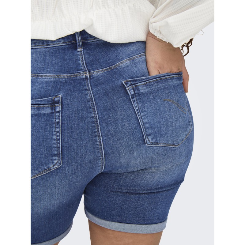 ONLY CARMAKOMA Laola Denim Shorts - Medium Blue Denim