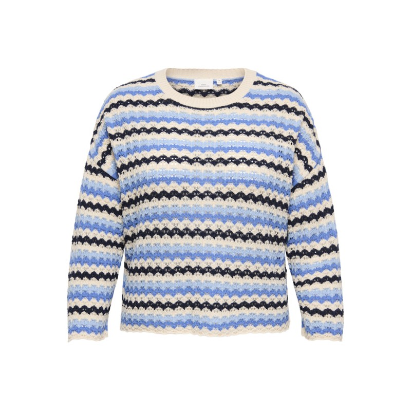 CARMAKOMA Asa Rund Hals Strik - Birch