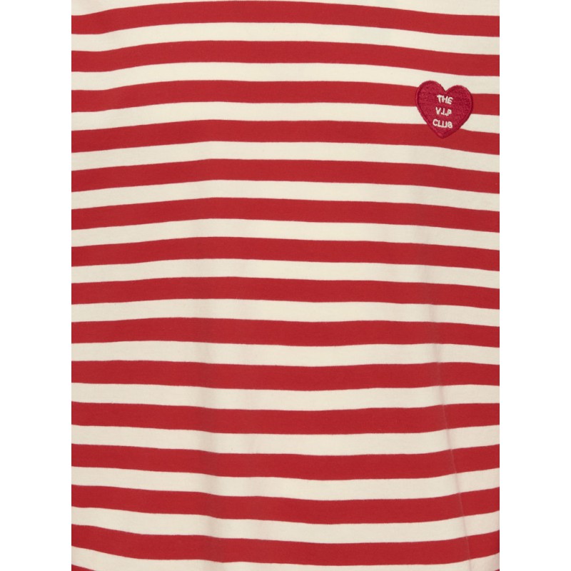 KIDS ONLY Livina L/S Stribet Bluse - High Risk Red