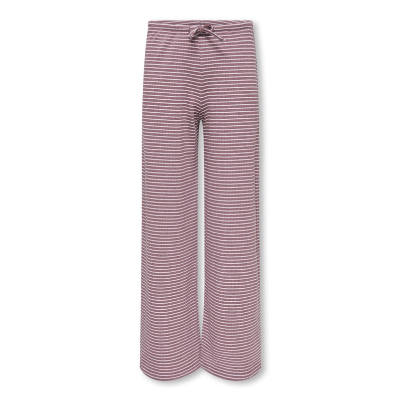 KIDS ONLY Pamia stribede bukser - Rose Brown