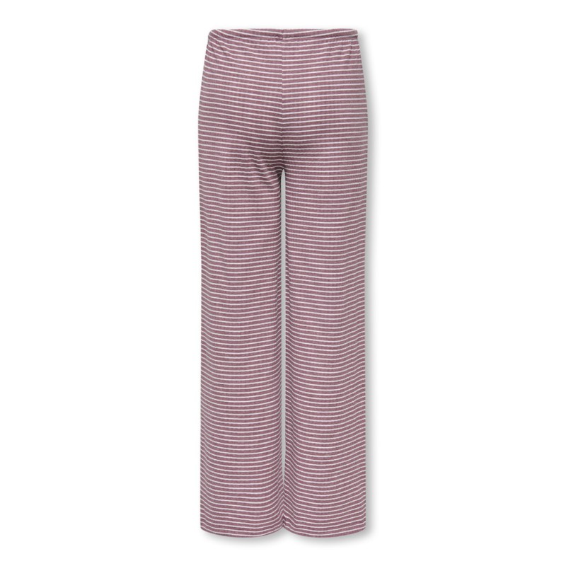 KIDS ONLY Pamia stribede bukser - Rose Brown