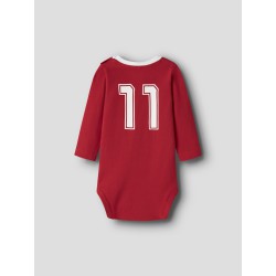 NAME IT BABY Unisex langærmet team body - True Red