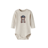 NAME IT BABY Haball langærmet body - Peyote Melange