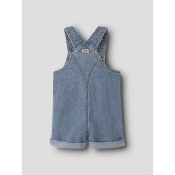 NAME IT BABY Lou hør denim overall shorts - medium blue denim