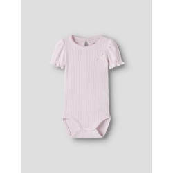 NAME IT BABY Happy kortærmet body -  Cradle Pink