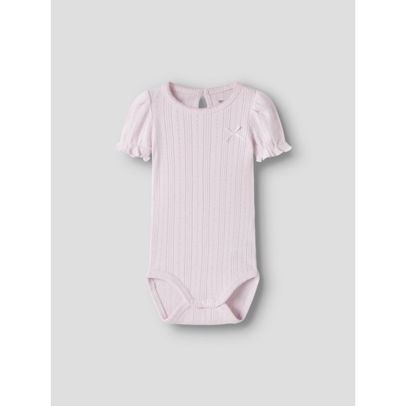 NAME IT BABY Happy kortærmet body -  Cradle Pink