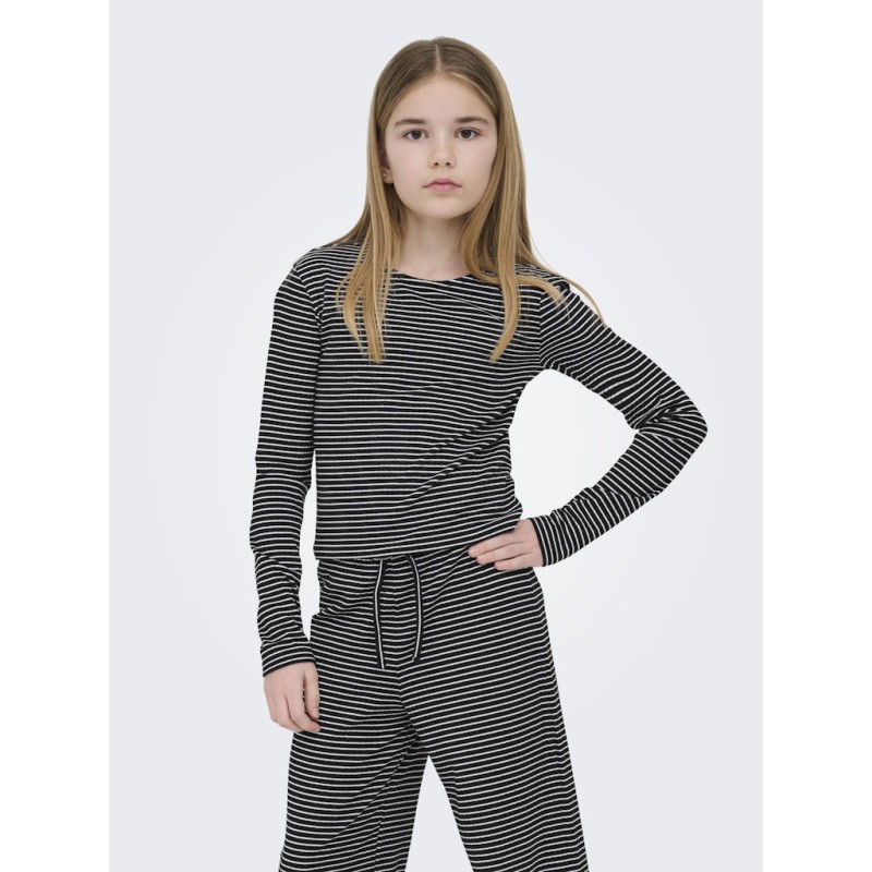KIDS ONLY Pamia langærmet bluse - Black