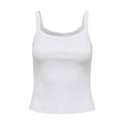 ONLY Vira S/L Rib Top - Bright White
