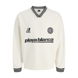 JACK & JONES Club Football langærmet bluse - Cloud Dancer