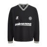 JACK & JONES Club Football langærmet bluse - Black