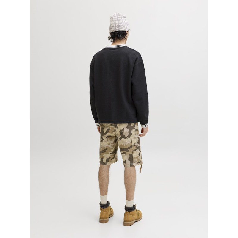 JACK & JONES Club Football langærmet bluse - Black