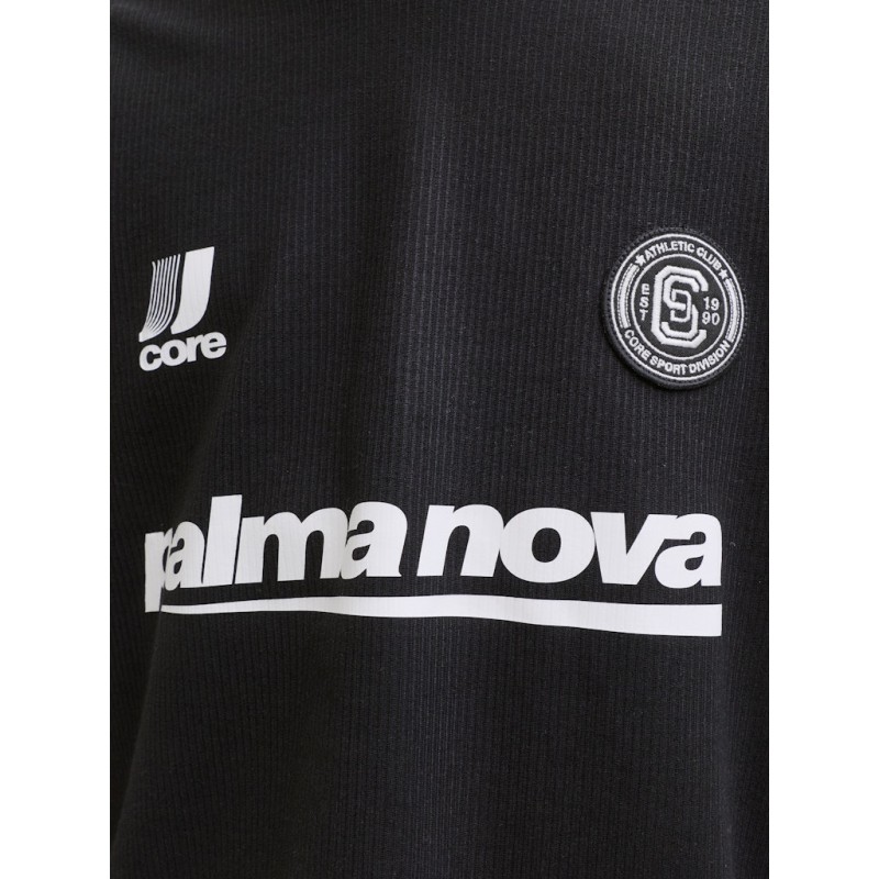 JACK & JONES Club Football langærmet bluse - Black