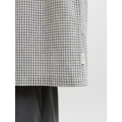 JACK & JONES  Dazur Seersucker Ternet Kortærmet Skjorte - Antique White