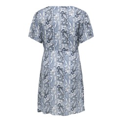 ONLY CARMAKOMA Vida kortærmet kjole - Coronet Blue