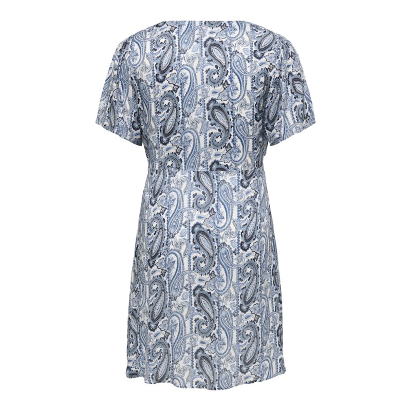 ONLY CARMAKOMA Vida kortærmet kjole - Coronet Blue