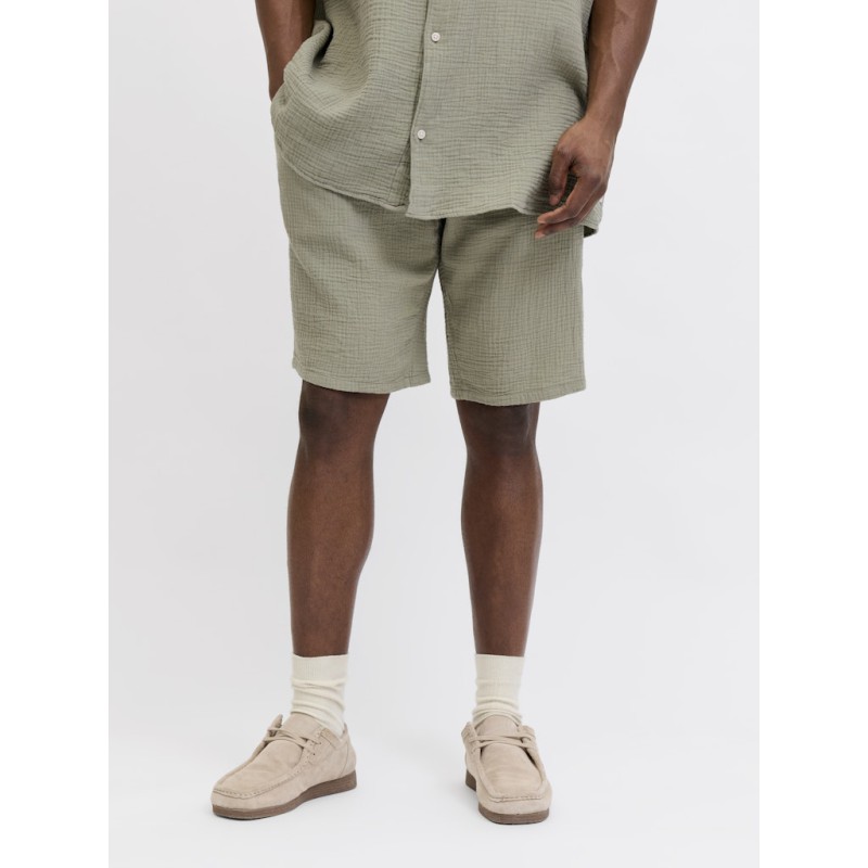 JACK & JONES PLUS Jaiden Patras jogger shorts - Seagrass
