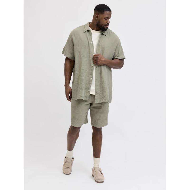 JACK & JONES PLUS Jaiden Patras jogger shorts - Seagrass
