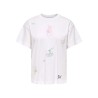 ONLY Emmima kortærmet t-shirt - Bright White w. Emmina too much front