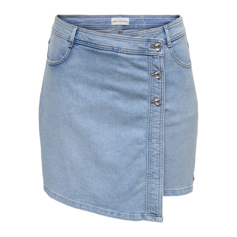 ONLY CARMAKOMA Lesly denim shorts - Light Blue Denim