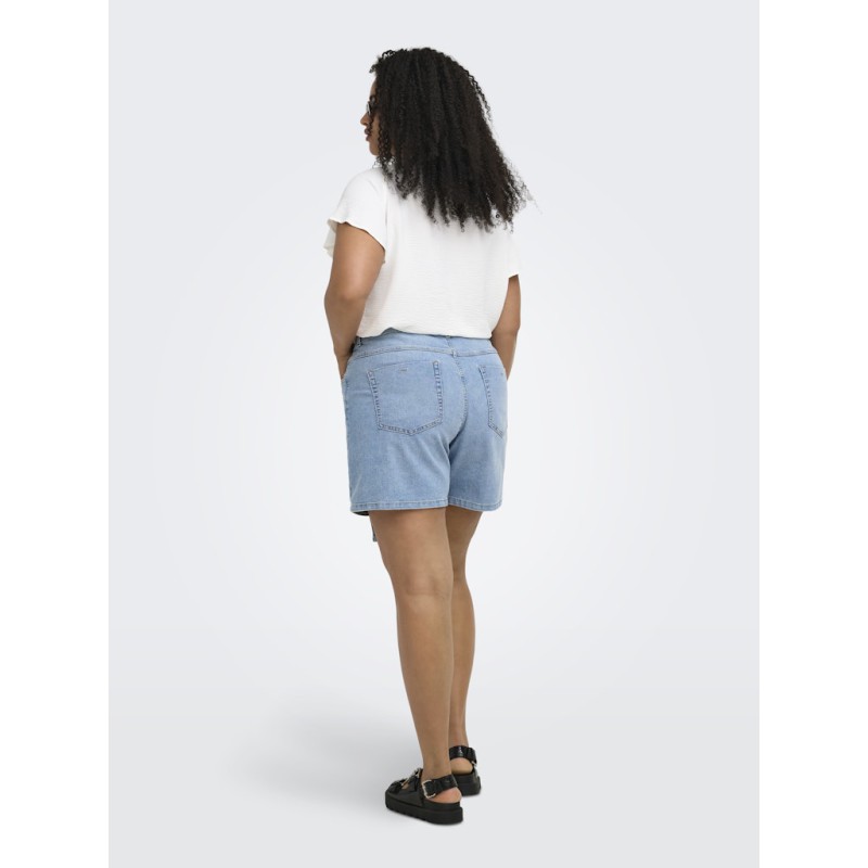 ONLY CARMAKOMA Lesly denim shorts - Light Blue Denim