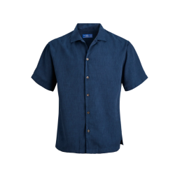 JACK & JONES Blurico Tencel kortærmet skjorte - Pageant Blue