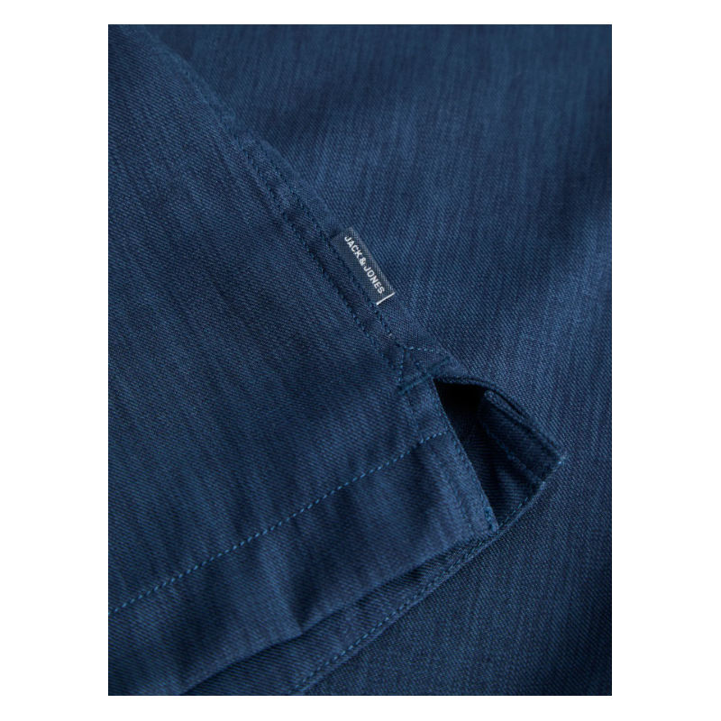 JACK & JONES Blurico Tencel kortærmet skjorte - Pageant Blue