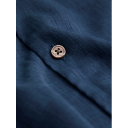 JACK & JONES Blurico Tencel kortærmet skjorte - Pageant Blue