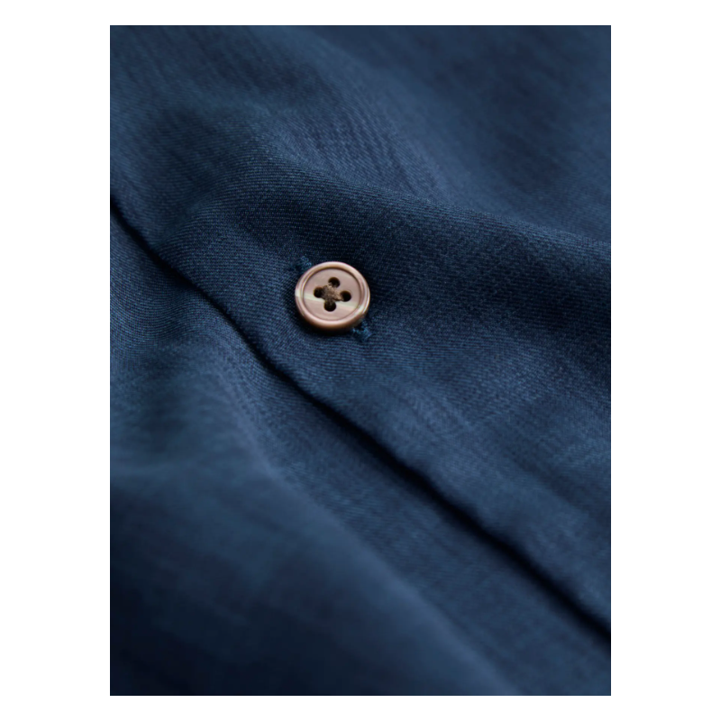 JACK & JONES Blurico Tencel kortærmet skjorte - Pageant Blue