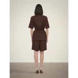 JDY Naomi hør kortærmet blazer - Chicory Coffee