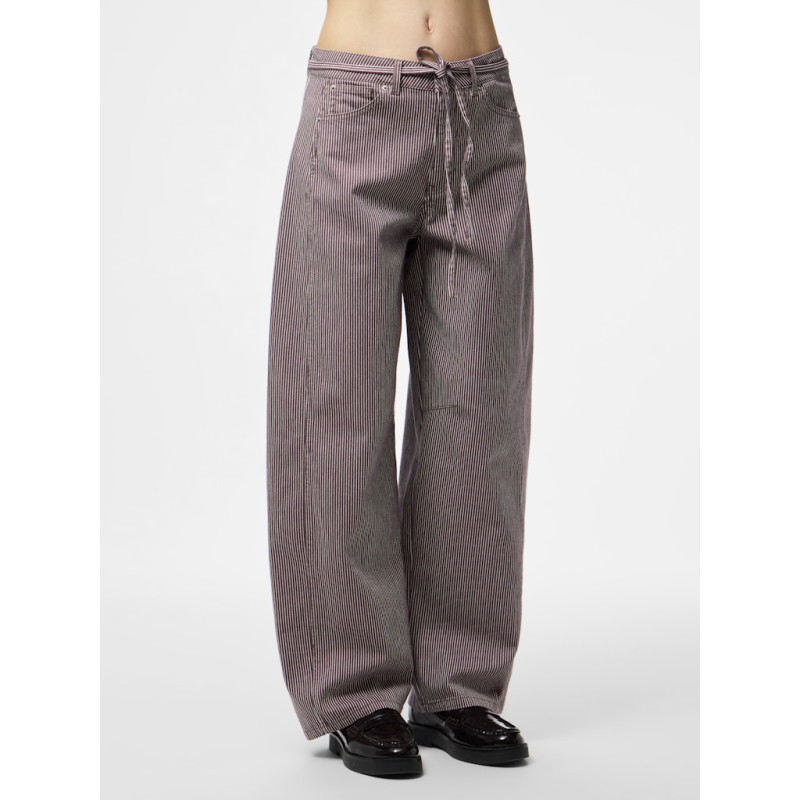 PIECES Billo Barrel bukser - Sparrow