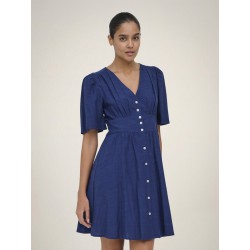 JDY Nora Kortærmet kjole - Medieval Blue