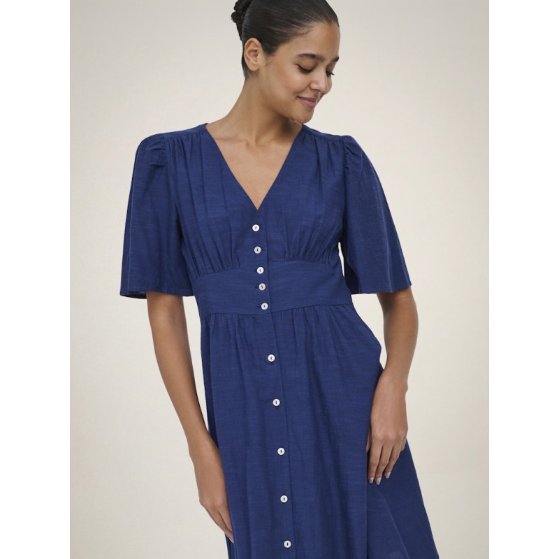 JDY Nora Kortærmet kjole - Medieval Blue