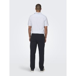 ONLY & SONS Linus Hør Bukser - Dark Navy