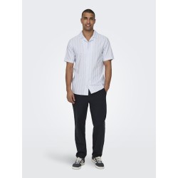 ONLY & SONS Linus Hør Bukser - Dark Navy