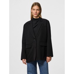 PIECES kamil langærmet loose blazer - Black
