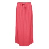 JDY Say maxi slit hør nederdel - Calypso Coral