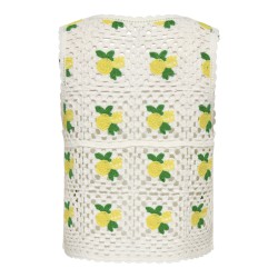 ONLY Emma kortærmet strikket top - Birch