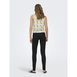 ONLY Emma kortærmet strikket top - Birch