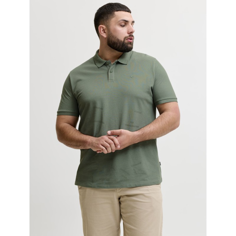 JACK & JONES PLUS Blawestone kortærmet polo - Laurel Wreath SOLID