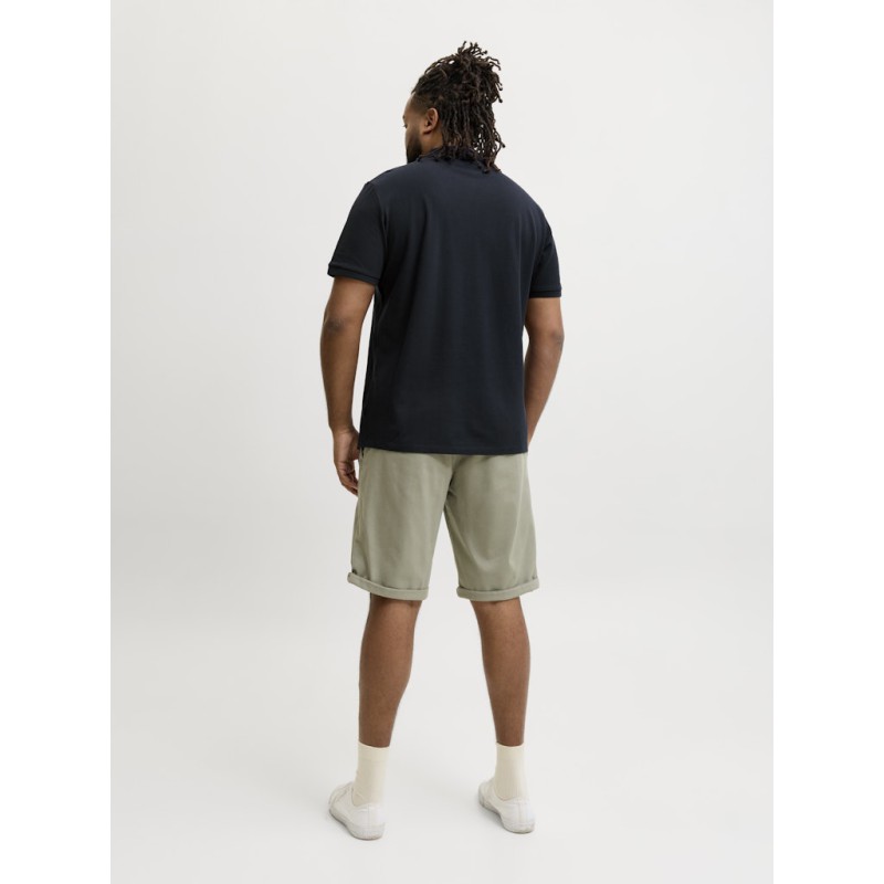 JACK & JONES PLUS Blawestone kortærmet polo - Night Sky SOLID