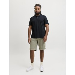 JACK & JONES PLUS Blawestone kortærmet polo - Night Sky SOLID