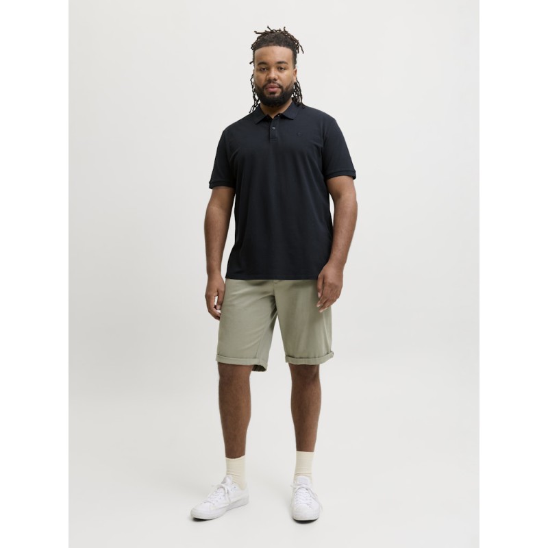 JACK & JONES PLUS Blawestone kortærmet polo - Night Sky SOLID