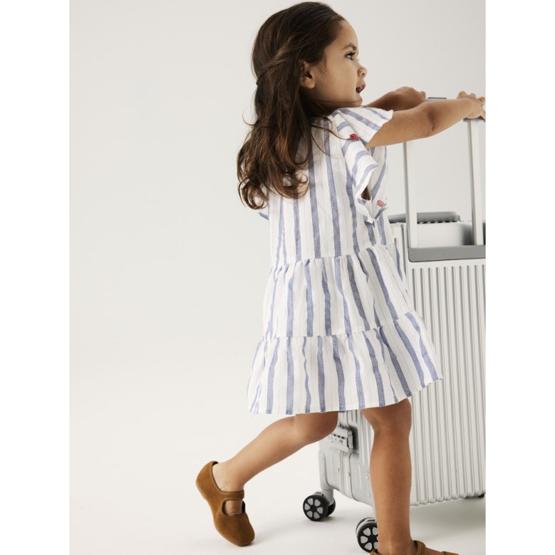 NAME IT MINI Jelena capsl kortærmet kjole - Purple Impression