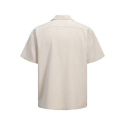 JACK & JONES JUNIOR Global waffle resort kortærmet skjorte - Moonbeam