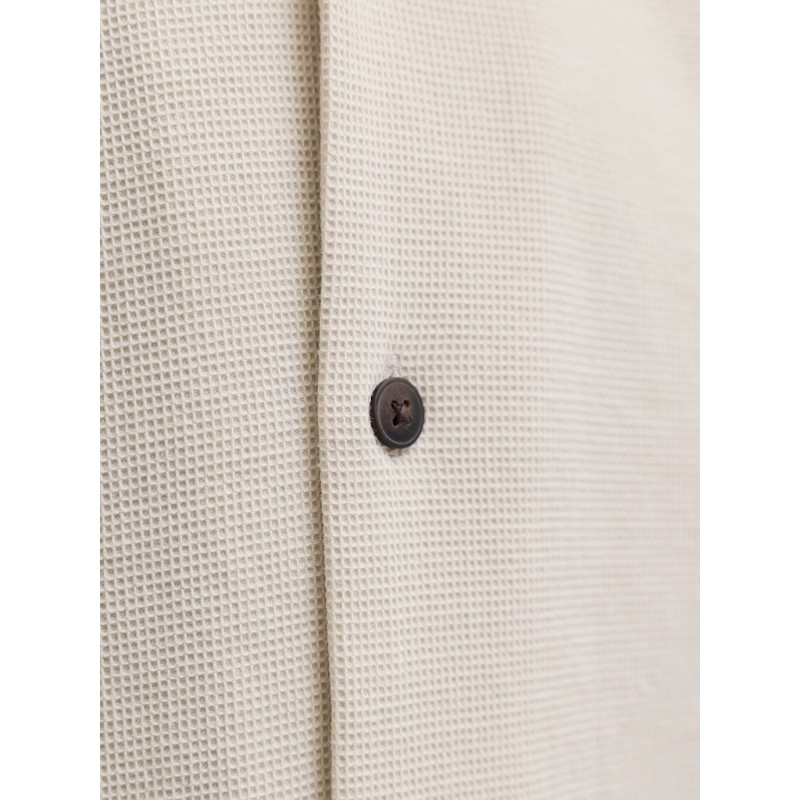 JACK & JONES JUNIOR Global waffle resort kortærmet skjorte - Moonbeam