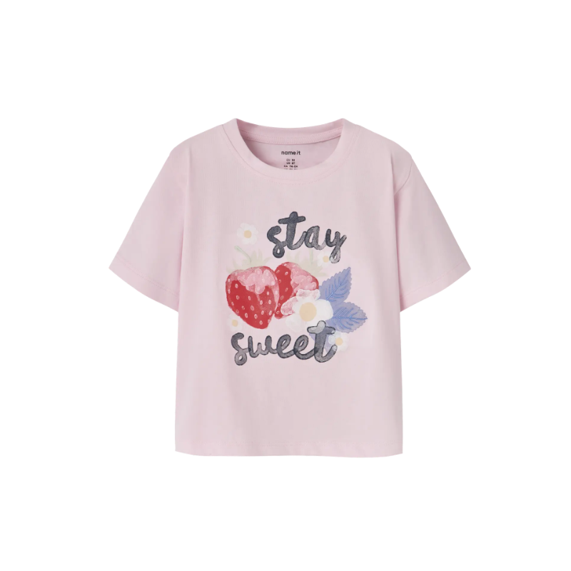 NAME IT MINI Jonali kortærmet t-shirt - Cradle Pink