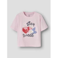 NAME IT MINI Jonali kortærmet t-shirt - Cradle Pink