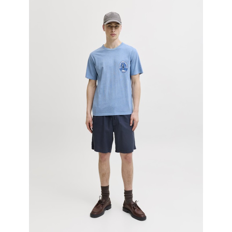 JACK & JONES Jaiden hybrid bondi jog hør shorts - Dark Navy
