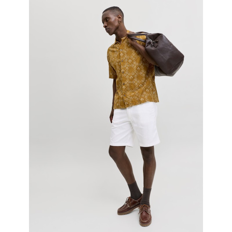 JACK & JONES Jaiden hybrid bondi jog hør shorts - White